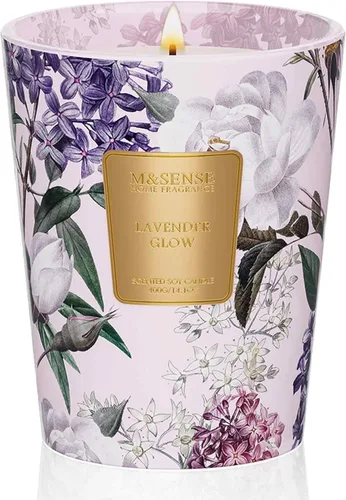 Vista 29 de M&SENSE - Vela de cera de soja natural aromática de 35 onzas, extragrande, 3 mechas, 150 horas, larga duración, combustión lenta, para decoración