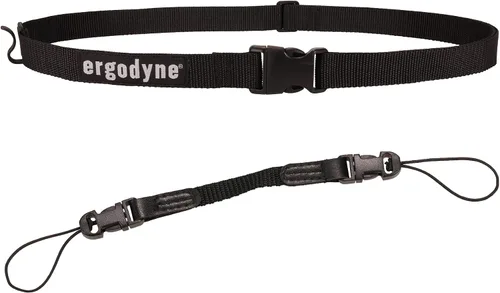 Vista 10 de Ergodyne Squids 3135 - Cinturón escáner de código de barras con gancho, incluye correa de transporte para escáneres de código de barras, negro