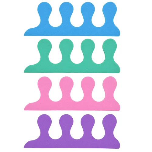 Vista 8 de PrettyClaw Separadores de dedos para pedicura, separadores de dedos de los pies, separadores de uñas de espuma suave para esmalte de uñas, 4