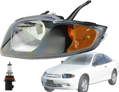Vista 9 de APA - Conjunto de faros delanteros de repuesto para 2003 2004 2005 03 04 05 Cavalier par de pasajeros derecho y lado izquierdo del conductor Par