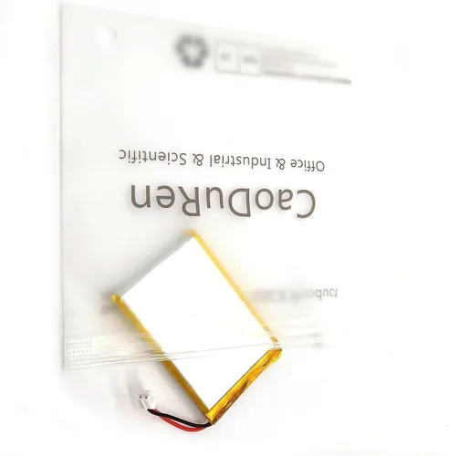 Vista 9 de Número de pieza verificado MSDS: 654060, batería recargable de iones de polímero de litio Li Lipo de 3.7V 2000mAh con conector JST de 2 pines