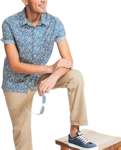 Vista 4 de Nautica Camisa de manga corta estampada para hombre de forma sostenible