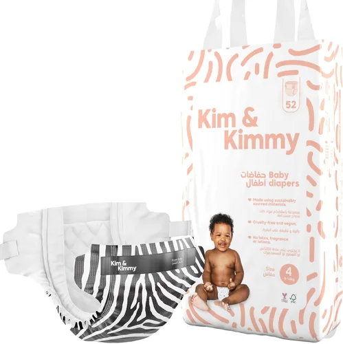 Vista 17 de Kim & Kimmy Pañales ecológicos, talla 2, 9-18 libras, 72 pañales – Protección contra fugas de 12 horas, sin erupciones, hipoalergénicos, ultrasuaves