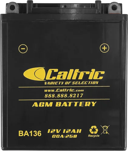 Vista 4 de Caltric Yb12Al-A2 Batería Agm compatible con Kawasaki Ninja Zx-7 Zx7 Zx750-H Zx750H 1990