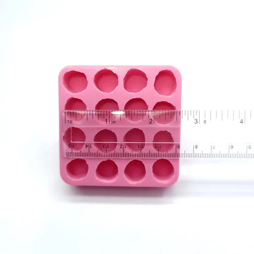 Vista 4 de Natucraft Molde de silicona para malvavisco con 16 cavidades, cera, resina, jabón, molde flexible de malvavisco realista