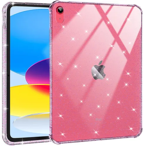 Vista 8 de BLOSOMEET Funda transparente para iPad de 9ª/8ª/7ª generación 2021/2020/2019 de 10.2 pulgadas con protector de pantalla de vidrio templado y soporte
