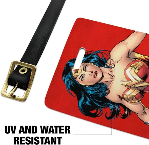 Vista 4 de Wonder Woman - Juego de 2 tarjetas de identificación para equipaje de mano