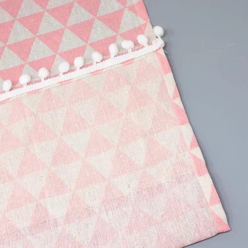 Vista 7 de yueton Funda para horno de microondas, color rosa, a prueba de polvo, funda de algodón y lino, protector de electrodomésticos para el hogar