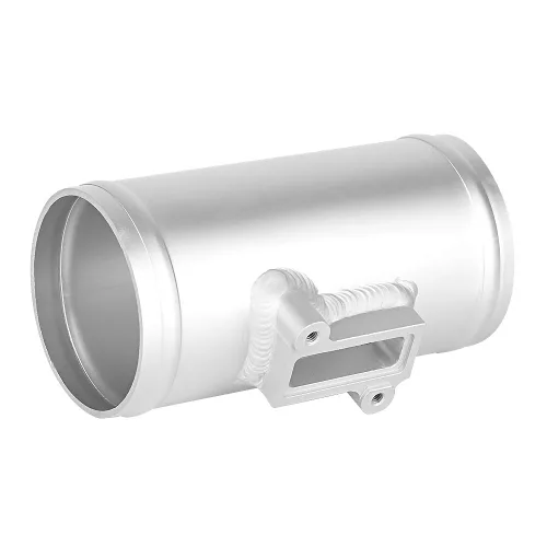 Vista 3 de Base de sensor de flujo de aire, adaptador de sensor de flujo de aire de masa MAF de aleación de aluminio, medidor de admisión de aire, montaje