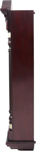 Vista 2 de Seiko QXH004BLH - Reloj de pared con péndulo de madera de roble con campanillas, marrón oscuro, 28 x 12.5 x 6 pulgadas