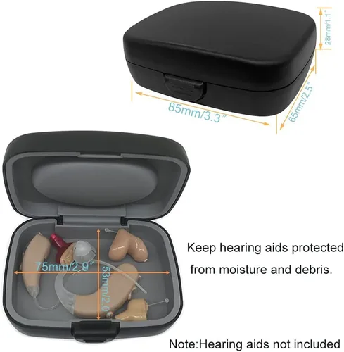 Vista 6 de Kit de limpieza de audífonos de 12 piezas con bucle de cera, estuche de almacenamiento Also for earbuds and headphones, includes magnet, vent