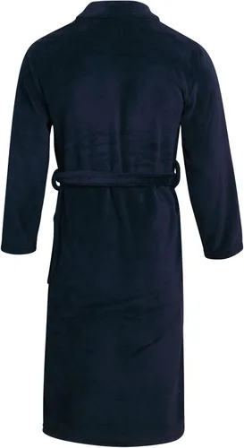 Vista 4 de U.S. Polo Assn. Albornoz para hombre Bata de felpa con cuello de chal
