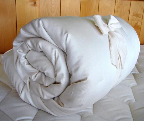 Vista 4 de Holy Lamb Organics Cozy Buns - Cubrecolchón de lana natural para cuna