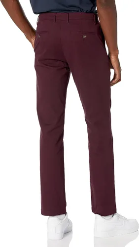 Vista 2 de Tienda Essentials Pantalón caqui elástico casual de ajuste recto para hombre