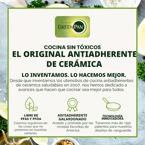 Vista 7 de GreenPan - Juego de ollas antiadherentes Lima de cerámica 1 y 2