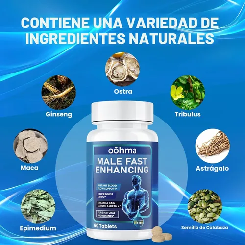 Vista 4 de Nuevo suplemento masculino para mejorar, diseñado para ser de acción rápida para que el flujo sanguíneo gane longitud y circunferencia +