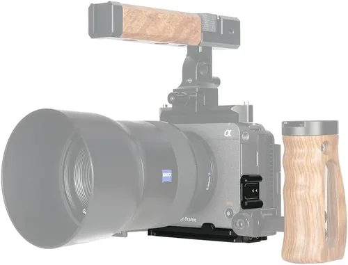 Vista 2 de NICEYRIG FX3 FX30 - Soporte de placa en forma de L para Sony, kit de jaula de montaje con soporte de extensión de zapata fría, placa base