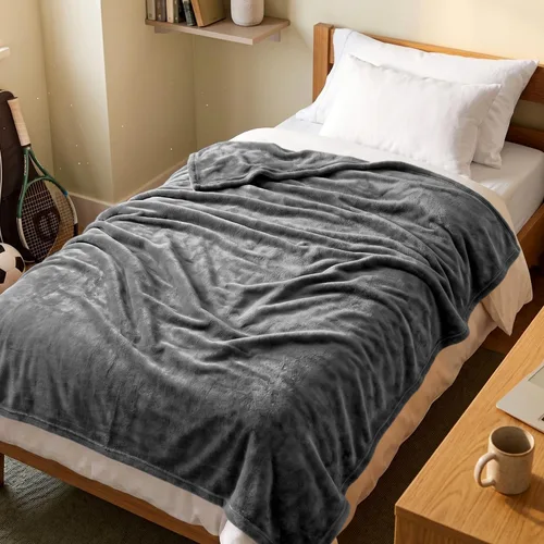 Vista 36 de Utopia Bedding - Manta de vellón de lujo, mullida, antiestática; manta de suave microfibra de 8.8 oz/yd² (300 g/m²) para sofá y cama; tamaño Gris