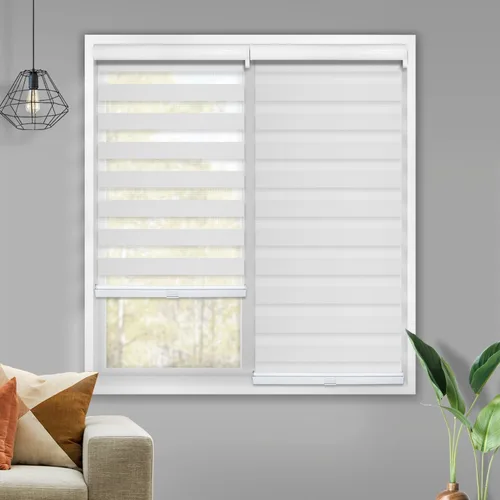 Vista 3 de CHICOLOGY Persianas de cebra personalizadas, persianas de cebra para ventanas, persianas de cebra para ventanas, persianas de cebra sin cable