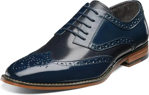 Vista 10 de Zapatos Stacy Adams Tinsley Wingtip Oxford para hombre Negro