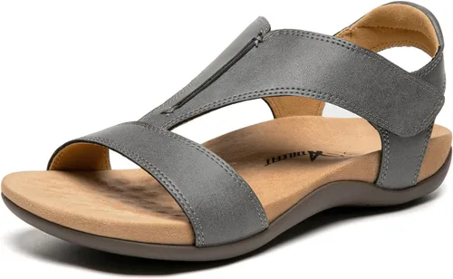 Vista 8 de Athlefit - Sandalias ortopédicas para mujer, sandalias de playa cómodas con soporte ortopédico para el arco del pie