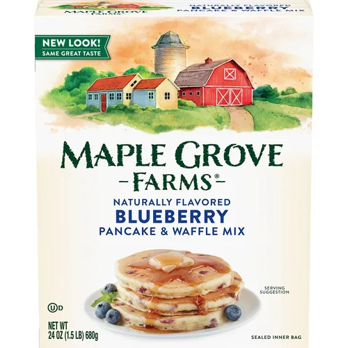 Vista 9 de Maple Grove Farms Mezcla para panqueques y waffles, suero de leche y miel, 24 onzas (paquete de 6)