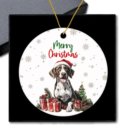 Vista 27 de Shiba Inu Gifts - Adornos navideños de cerámica para árbol y auto