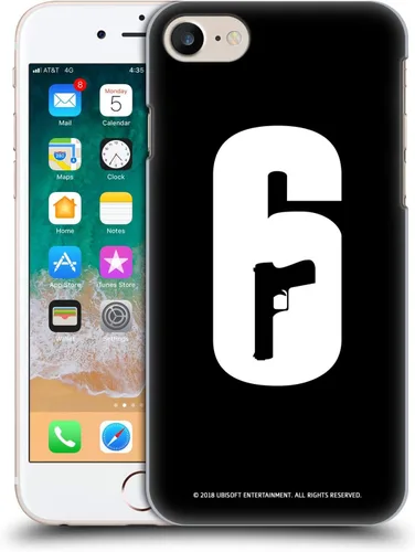 Vista 9 de Head Case Designs Funda rígida con licencia oficial de Tom Clancy's Rainbow Six Siege Attack Logos compatible con Apple iPhone 7/8/SE 2020 y 2022