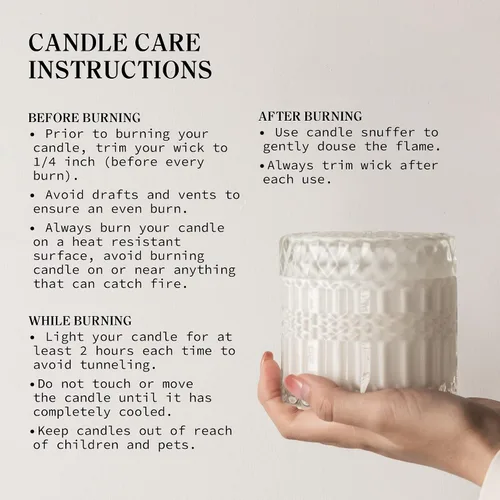 Vista 7 de Vela perfumada de verbena de coco y lima, velas de soja con mecha de madera agrietada, colección Muse de 7.4 onzas, cera de soja natural, no tóxica
