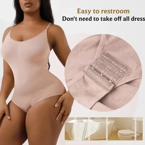 Vista 5 de Body moldeador para mujer con control de abdomen sin costuras