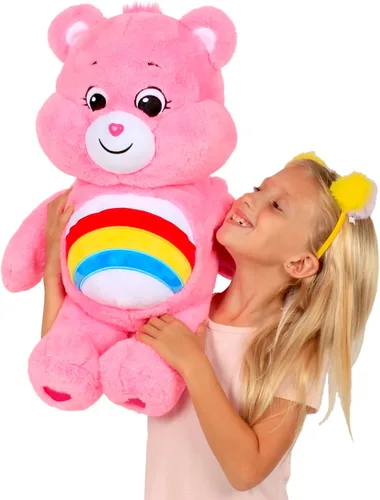 Vista 6 de Care Bears - Peluche gigante de 23.6 in, bonito juguete de peluche coleccionable, oso de peluche gigante, juguetes suaves para niñas y niños