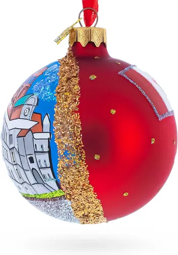 Vista 3 de Old Montreal, Montreal, Canadá, bola de cristal adorno de Navidad 3.25 pulgadas