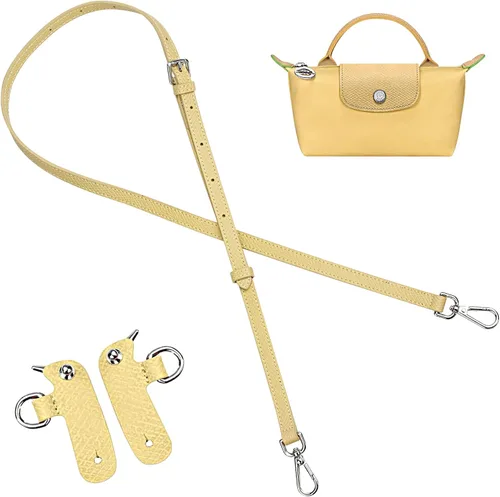 Vista 21 de Jiesinlov Correa de Hombro de Cuero para Bolso de Repuesto, Kit de Conversión Ajustable para Bandolera Compatible con Mini Bolso Antracita
