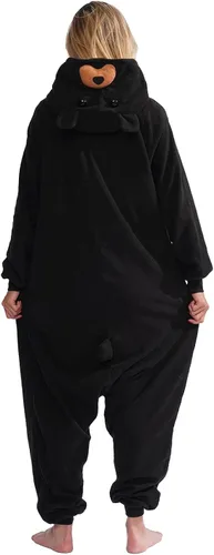 Vista 3 de Mameluco de oso para adultos, pijama de una sola pieza, para cosplay, ropa de dormir de animales, disfraz para mujeres y hombres