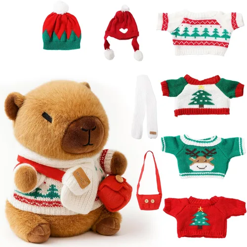 Vista 15 de Capybara - Juguete de peluche, color negro, 10.2 pulgadas