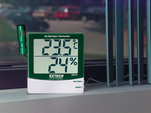 Vista 2 de Extech Big Digit termómetro/higrómetro