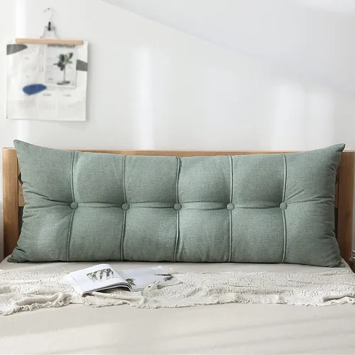 Vista 10 de Respaldo rectangular grande para cabecero, cojines de respaldo para cama, sofá, respaldo de cuña para respaldo, cojines lumbares, almohada