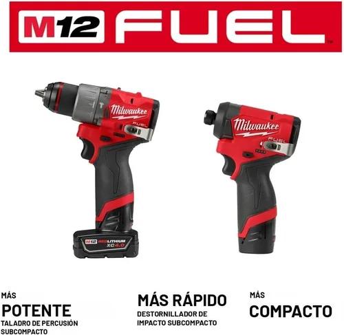 Vista 3 de Milwaukee Electric - M12 Fuel. Kit Combo de 2 herramientas