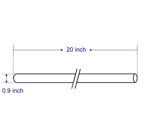 Vista 4 de Funda de cuarzo TWS-12Q para purificador de agua TWS 12GPM, 4 juntas tóricas incluidas.