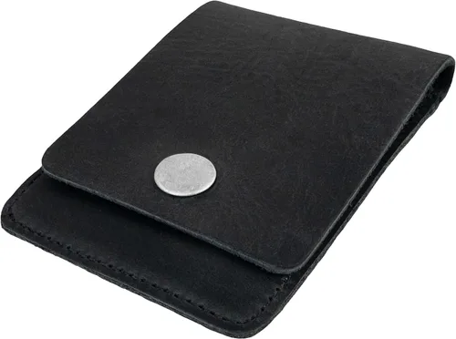 Vista 25 de Hide & Drink, Cartera vertical con bolsillo frontal con ranura para tarjetas, almacenamiento compacto para billetes, tarjetero, cuero de grano