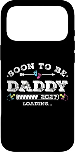 Vista 22 de Soon to Be Daddy 2027 Loading for Pregnancy Announcement Case for iPhone 17