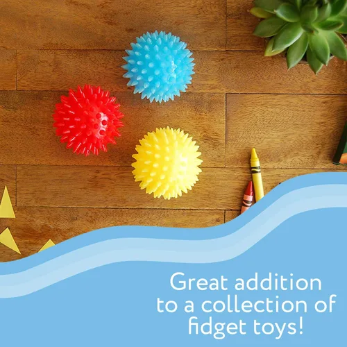 Vista 6 de IMPRESA Bolas de estrés con puntas – Cesta de regalo para niños – Compromiso sensorial y juguetes sensoriales – Recuerdos de fiesta y bolas