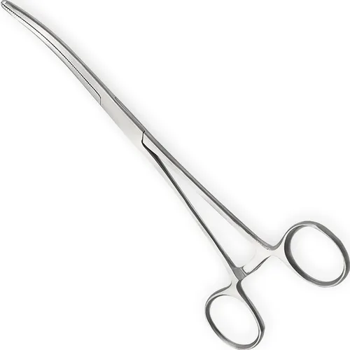 Vista 18 de Pinzas hemostáticas Kelly de precisión, pinzas de bloqueo, plateadas, acero inoxidable rectas y curvas (curvadas, 10,2 cm)