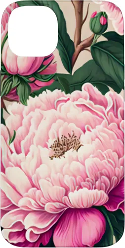 Vista 15 de Funda con diseño artístico de peonía rosa para iPhone 16