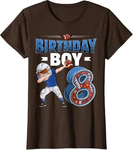 Vista 18 de Dabbing Boy - Camiseta de 8 años de fútbol americano americano, Negro, S