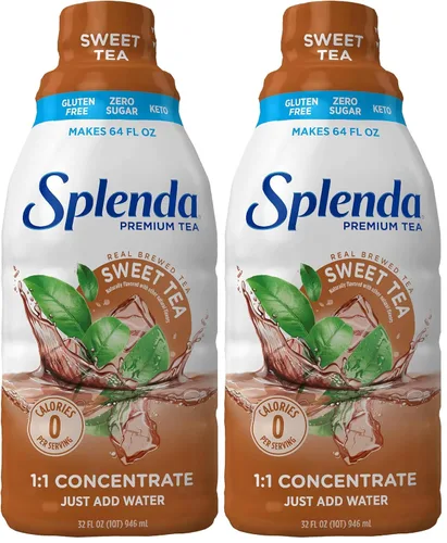 Vista 12 de SPLENDA Té de hibisco 1:1 concentrado de alta calidad, sin azúcar, sin gluten, té hecho real, 32 onzas líquidas (paquete de 2)