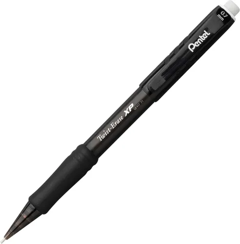 Vista 3 de Pentel® Twist-Erase® Express - Portaminas (0.028 in, barril negro, 12 unidades)