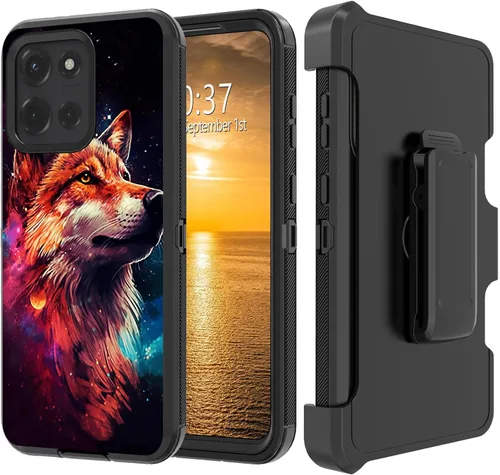 Vista 157 de Funda para Moto G Stylus 5G 2023 con funda de clip para cinturón y soporte, resistente de doble capa, resistente a prueba de golpes, para Motorola