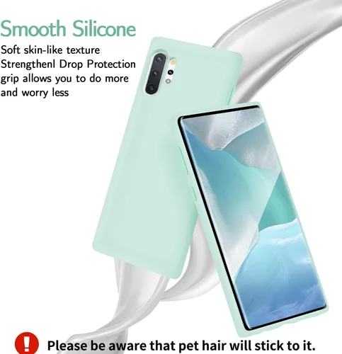 Vista 6 de Funda de silicona líquida compatible con Galaxy Note 20, protección de cuerpo completo de goma de gel a prueba de golpes para Galaxy Note 20 de 6.7