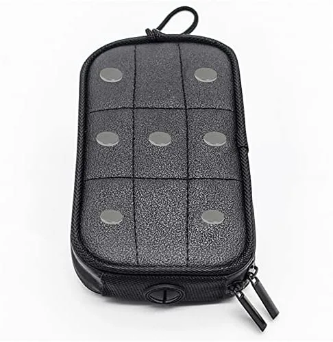 Vista 8 de Bolsa magnética para tanque de combustible para motocicleta, bolsillo con cremallera para teléfono celular